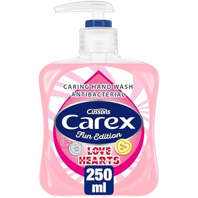 careX FUN EDITIONS LOVE HEARTS HAND WASH PACK OF 6, ANTIBACTERIAL HAND SOAP WITH FUN EDITION SWIZZLES LOVE HEARTS FRAGRANCE, SOAP THAT CLEANS, CARES AND PROTECTS, 250ML - Image 3